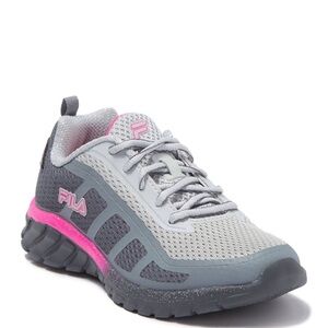 Fila Women's Gray and Pink Athletic Training Shoe